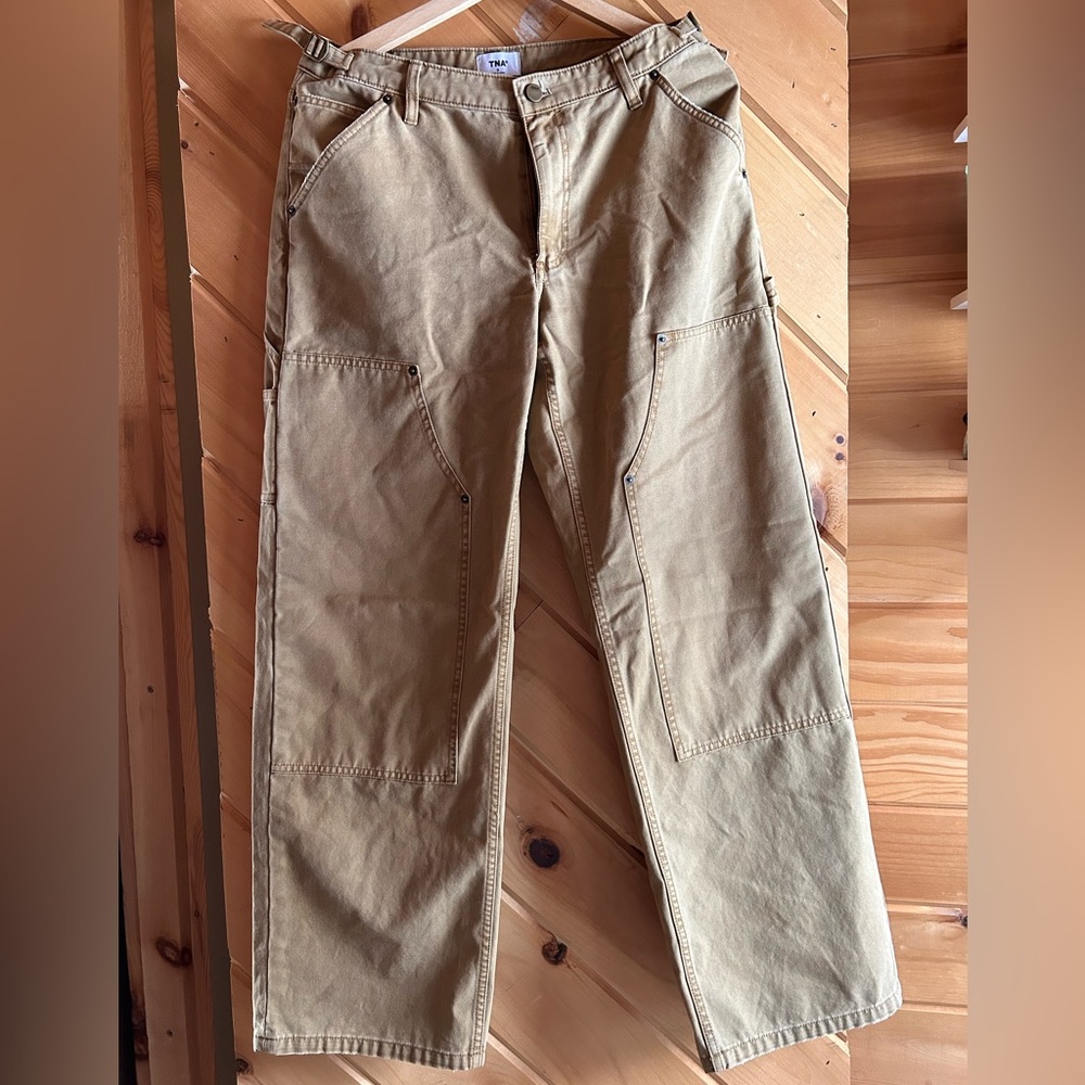 TNA Khaki Utility Jeans